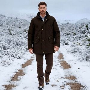 Babel Istanbul Black Field Coat - Men’s Size Medium – Plaid Lined Utility Jacket